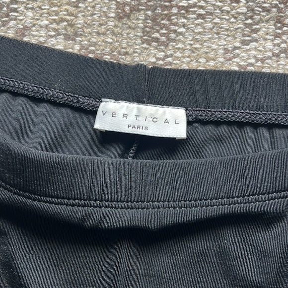 Vertical Paris black long wrap skirt with elastic waist - Picture 3 of 9